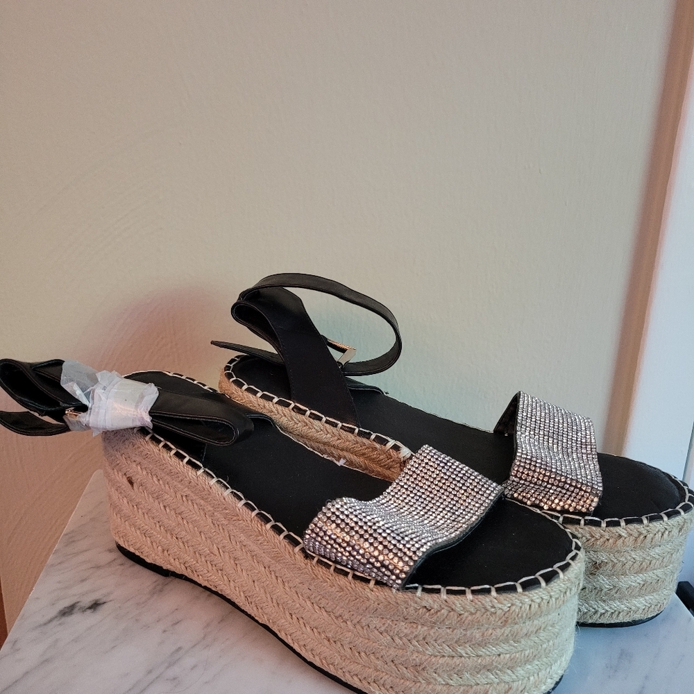 Boohoo platform espadrille sandals